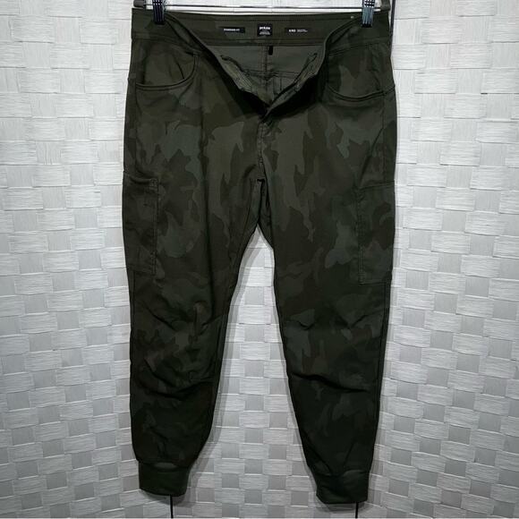 Prana Women’s Halle Jogger II Size 6 Sage Camo Tapered Athletic Bottoms Outdoor - Picture 7 of 13